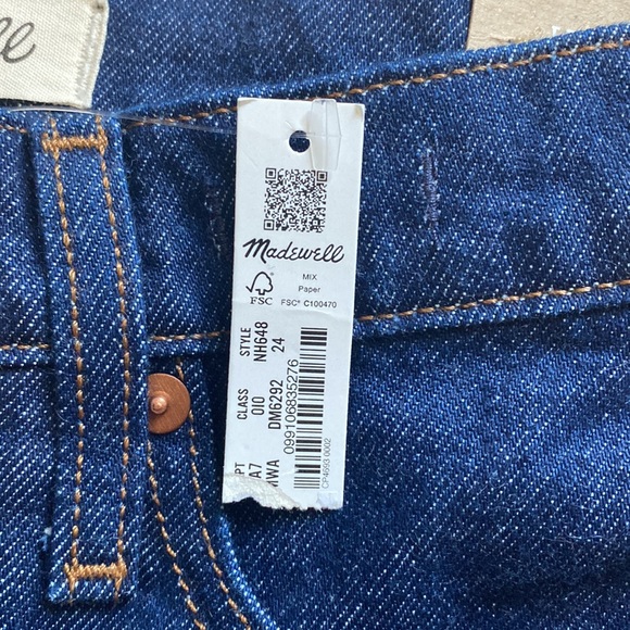 Madewell Balloon Jean SIZE 24 NWT - Picture 5 of 5